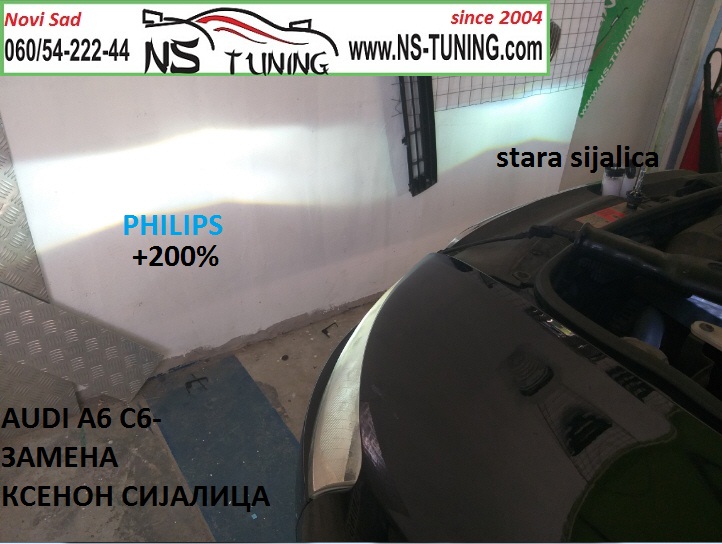 audi a6 c6 xenon far d2s sijalica philips trafo balast hella ugradnja zamena novi sad tuning
